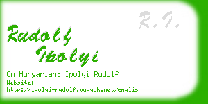 rudolf ipolyi business card
